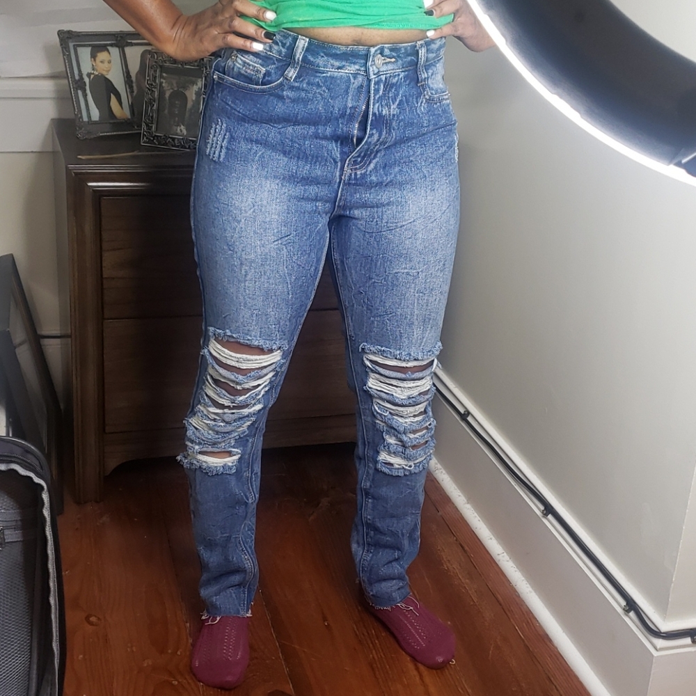 Ripped jeans from Misguided website